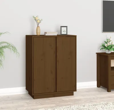 Produktbild von vidaXL Sideboard Honigbraun 60x35x80 cm Massivholz Kiefer