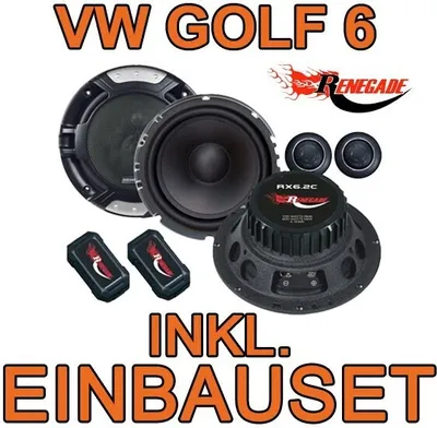 Produktbild von Renegade RX 6.2c - 16,5cm Komponenten-System für VW Golf 6 - justSOUND