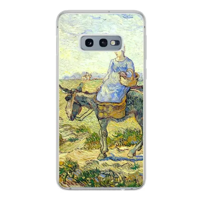 Produktbild von MuchoWow® Handyhülle Schutzhülle Hülle für Samsung Galaxy S10e Bauernpaar geht zur Arbeit - Vincent van Gogh Silikon Softcase Handy Hülle - Handy