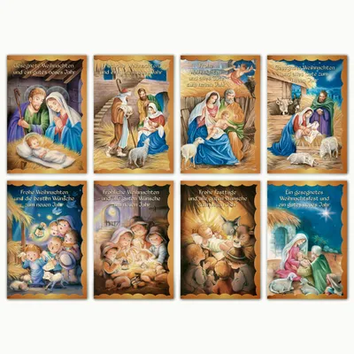 Produktbild von Weihnachten - 100 Glückwunschkarten - 125 - im Format 11,5 x