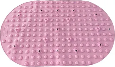 Immagine prodotto di INF Tappetino Massaggiante per Piedi in Silicone con Punti di Agopressione Rosa