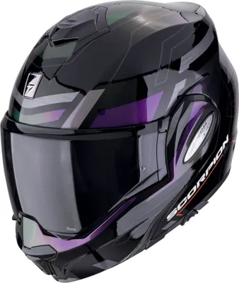 Produktbild von Scorpion EXO Tech Evo Conquer Helm, schwarz/lila, S  (55/56)