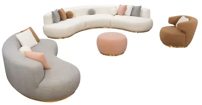 Produktbild von Einsitzer Sessel Wohnzimmer Stuhl Relax Sitzmöbel Textil Stühle Einrichtung