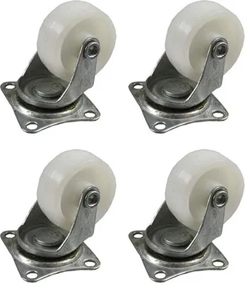 Produktbild von Satz aus 4 weißen Rollen 32 mm