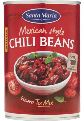 Zdjęcie produktu dla Santa Maria Mexican Chili Beans 410g – Pikantna fasola do autentycznych dań