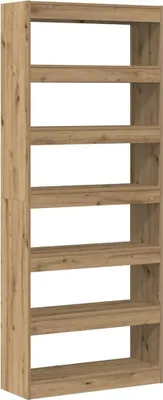 Obrázek produktu pro vidaXL Artisan dubová knihovna 80 x 30 x 198 cm materiál na bázi dřeva