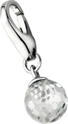 Produktbild von Charm Giorgio Martello Milano Zirkonia Kugel, Silber 925 Weiss Onesize