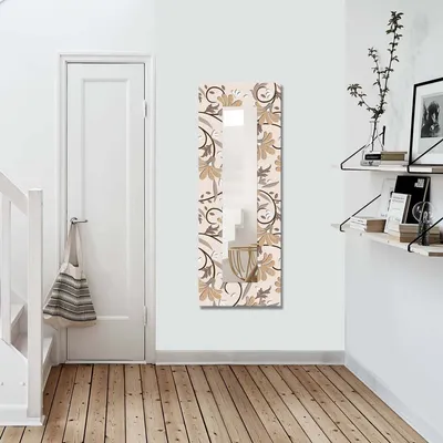 Produktbild von Wallity, 40120YMA- MVT1131, Bunt, Wandspiegel, 40 x 120 cm, 100% Leinwand auf MDF (Dicke: 3 mm)
