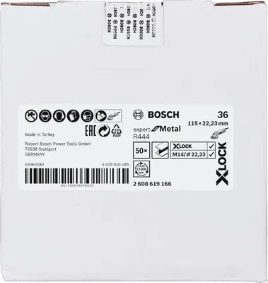 Produktbild von X-LOCK Fiberschleifscheibe, Ø115 mm, K 36, R444, Expert for Metal, 1 Stk.