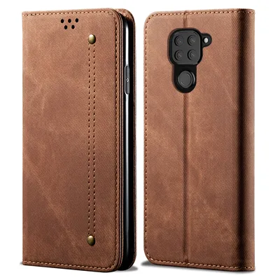 Obrázek produktu pro Redmi Note 9 Pouzdro, Kožené Peněženkové Pouzdro s Magnetickým Uzavíráním a Pouzdro s Funkcí Stojánku pro Xiaomi Redmi Note 9 Xiaomi Redmi Note 9 Hnědý