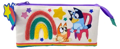 Produktbild von CYPBRANDS Uni Kinder Bluey Portatodo Triple-Rainbow Federmäppchen, bunt