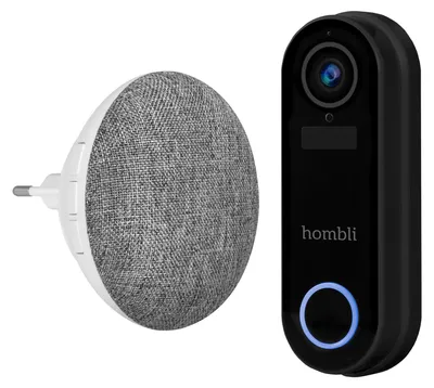 Productafbeelding van Hombli Smart Deurbel 2 (zwart) + Gong