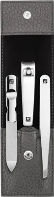 Produktbild von ZWILLING Maniküre-Set mit Nagelknipser, Feile und Pinzette, 3-tlg, Classic