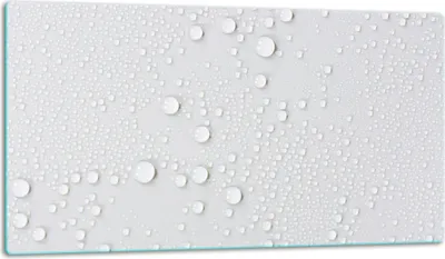 Obrázok produktu pre Sklenená doska na krájanie Sklenená krycia doska varnej dosky Univerzálna 52x30 cm Biela voda