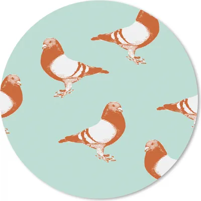 Produktbild von MuchoWow® Mauspad Mousepad Taube - Vogel - Muster 20x20 cm - Mousepads - Maus Mat - Pad - Mausunterlage - Schreibtischmatte