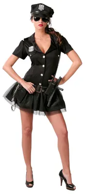 Immagine prodotto di costume da poliziotta sexy per donna taglia S-L, taglia:S