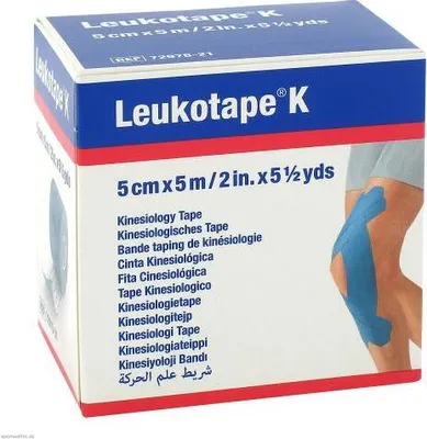 Produktbild von Leukotape K 5 cm blau 1 St