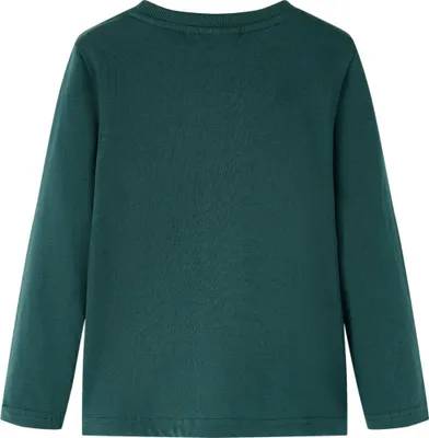 Produktbild von vidaXL Kinder-Langarmshirt Dunkelgrün 104