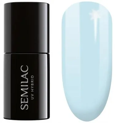 Image de SEMILAC Vernis Hybride Soulmate Mix - 386 Blue Cloud 7ml