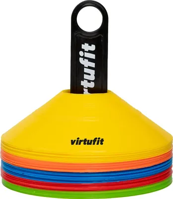 Zdjęcie produktu dla VirtuFit Treningowe pachołki z podstawą 50 sztuk