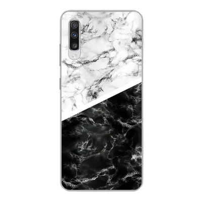 Produktbild von MuchoWow® Handyhülle Schutzhülle Hülle für Samsung Galaxy A70 Marmor - Chic - Collage Silikon Softcase Handy Hülle - Schutzhaube
