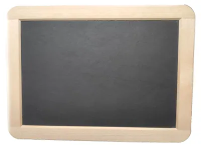 Produktbild von 1 Schiefertafel Premium mit Naturholzrahmen, liniert/kariert