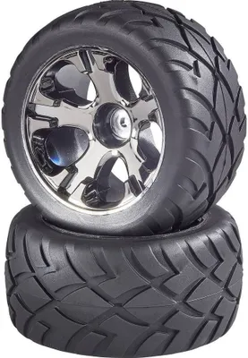 Produktbild von Reely 1:10 Truggy Kompletträder Street 5-Speichen Titan-Grau 2 St.