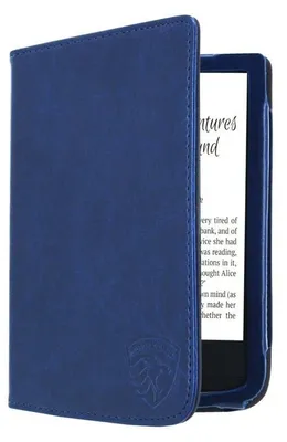 Image de Dutch Shield - Luxe Case Housse pour le Pocketbook Color Ebook - Housse à rabat Ereader Housse de protection bleue