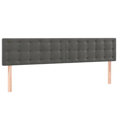 Produktbild von vidaXL Kopfteile Dunkelgrau 180x5x78/88 cm Samt