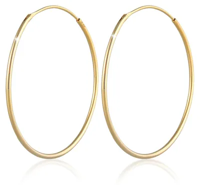 Produktbild von Elli Ohrringe Damen Creolen Basic Klassisch 925 Silber