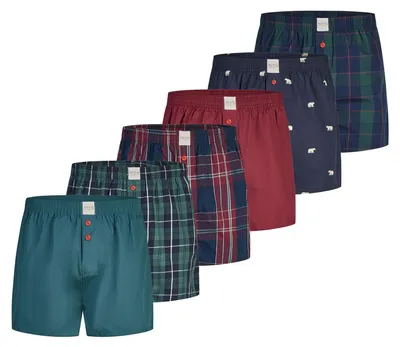 Produktbild von Phil & Co. Berlin Herren Boxer Classics 6-Pack sortiert3 - Größe L