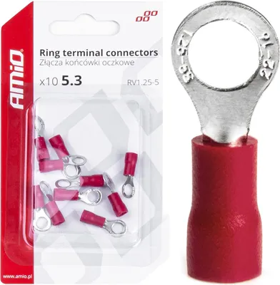 Obrázok produktu pre O-krúžok káblový konektor 5,3 mm 10 kusov AMIO-03077