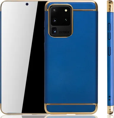 Image de Coque de protection rigide pour Samsung Galaxy S20 Ultra, de couleur bleue