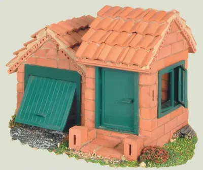 Image de Teifoc Jeu de construction en pierre Maison avec toit en tuiles 4210