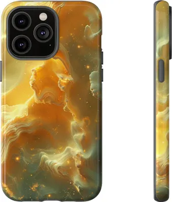 Produktbild von Goldene Nebelwolken – Hülle Kompatibel mit iPhone 14 Pro Max
