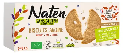 CIASTKA OWSIANE BEZGLUTENOWE BIO 130 g - NATEN