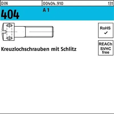 Produktbild von Reyher  Kreuzlochschrauben DIN 404 1.4305 M 4 x 16 A 1 (100 Stück)