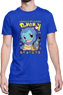 Zdjęcie produktu dla Męska Koszulka Japan Manga Anime Comics Pokemon 046, Man 2XL / Niebieski