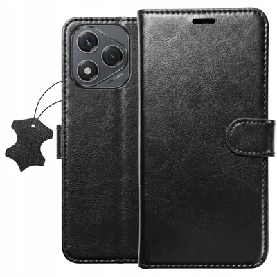 Produktbild von Klapphülle für Honor 400 Lite – Leder-Brieftaschenhülle + 9H-Schutzglas