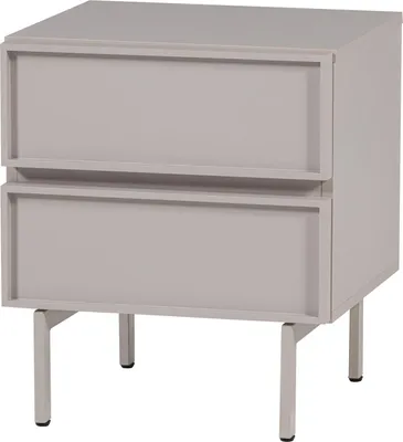 Produktbild von Tours Kommode/ Nachttisch 2 Schubladen Melamine/Mdf Sand