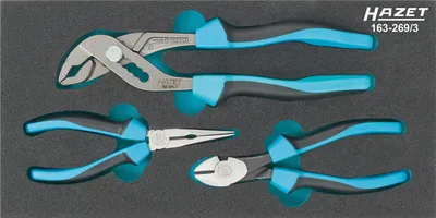 Zdjęcie produktu dla Hazet 163-269/3 Workshop Pliers Set 3-piece