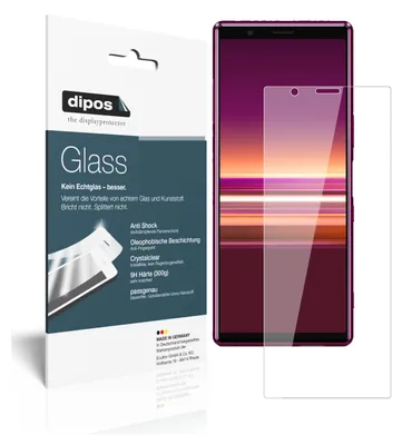 Obrázok produktu pre 2x ochranná fólia pre Sony Xperia 5 - anti-shock 9H fólia dipos Glass plastové sklo