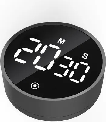 Produktbild von Digitaler Küchentimer, magnetischer visueller Timer mit großem LED-Display, Countdown/Countup, Lautstärke einstellbar, ideal für Küche, Unterricht