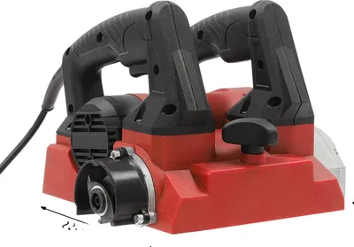 Obrázek produktu pro Elektrický hoblík na zeď, motor 1300 W, nastavitelná hloubka, červený, EU