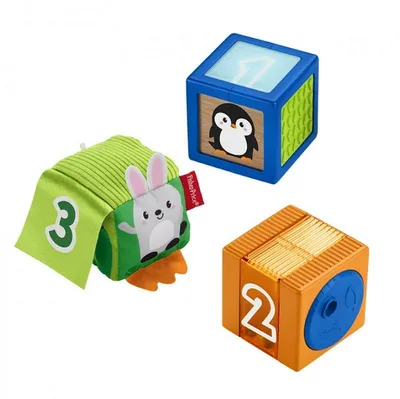 Produktbild von Fisher-Price Babys bunte Tierbausteine, 0,5 Jahr(e), Mit Ton, Mehrfarbig