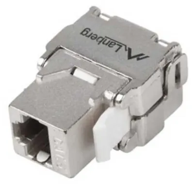 Produktbild von Lanberg KSFA-2000, Flach, Silber, RJ-45, Weiblich, 22/26, Cat6a