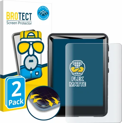 Produktbild von 2x BROTECT Fullscreen Schutzfolie für Zaqe MP3 Player M4 2.4" Displayschutz Folie Fullcover Matt Entspiegelungsfolie