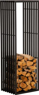 Produktbild von CLP Kaminholzständer Irving schwarz-matt 40x50x150 cm