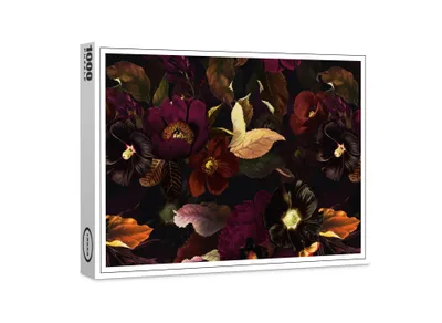 Image de puzzle raxxa Premium "Obscurité luxuriante Designs floraux vintage de style gothique", 1000 pièces