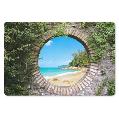 Produktbild von MuchoWow® Mauspad Mousepad Strand - Meer - Aussicht - Sommer 27x18 cm - Mousepads - Maus Mat - Pad - Mausunterlage - Büroartikel - Desk Matten